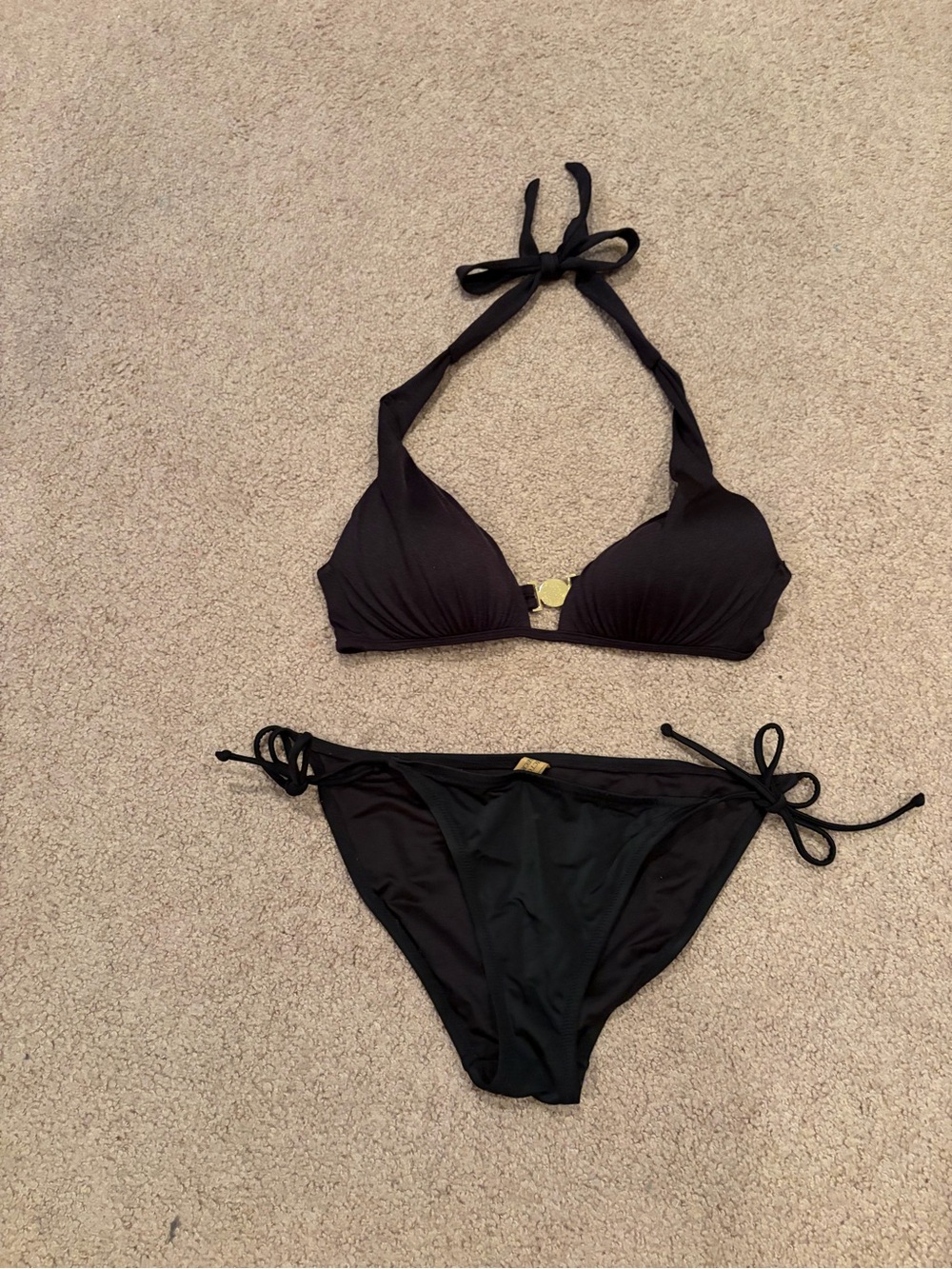 Victoria’s Secret Black String Halter Bikini